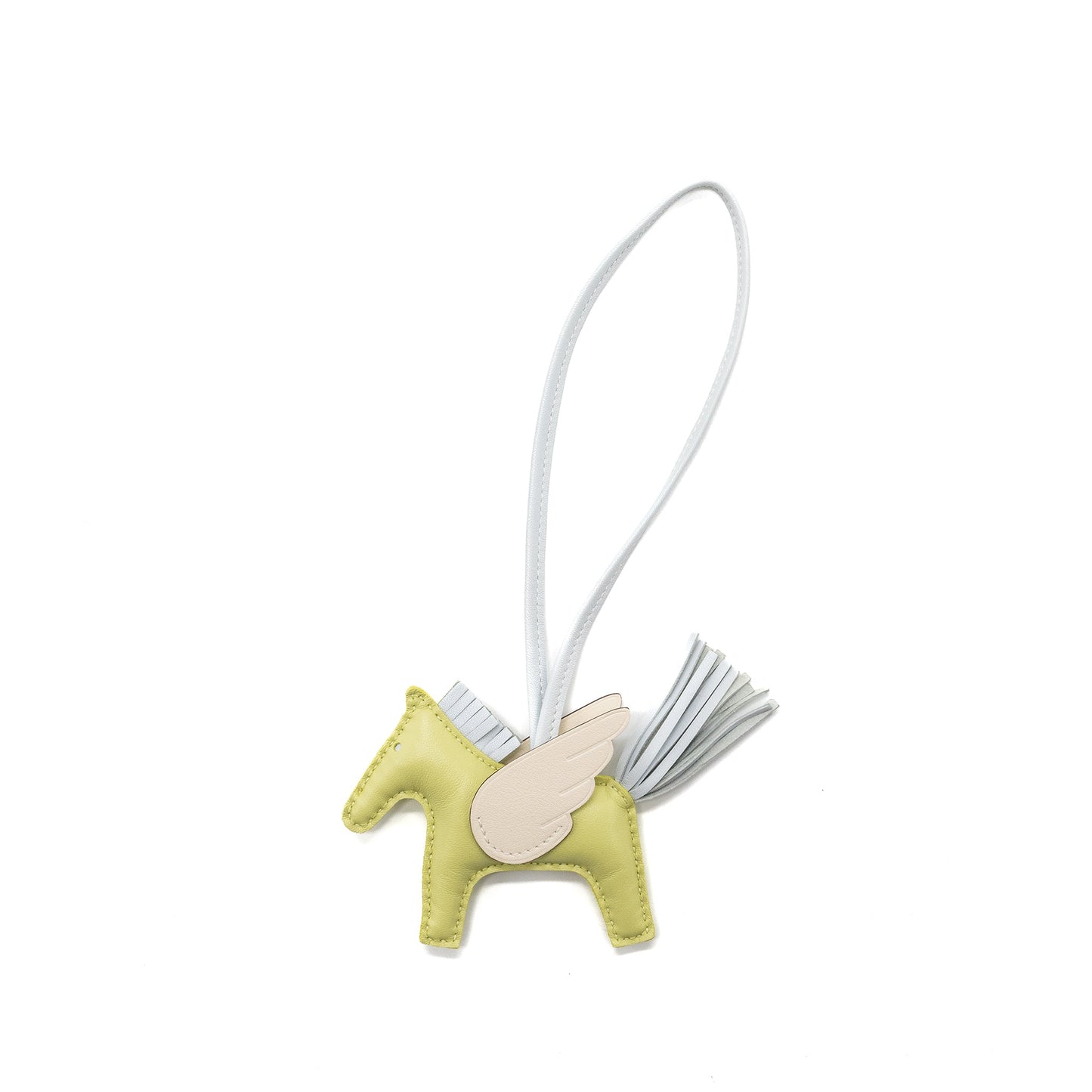 Hermes Rodeo PM Bag Charm Jaune Bourgron/ Bleu Brume/ Nata Stamp Z