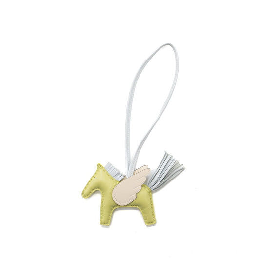 Hermes Rodeo PM Bag Charm Jaune Bourgron/ Bleu Brume/ Nata Stamp Z