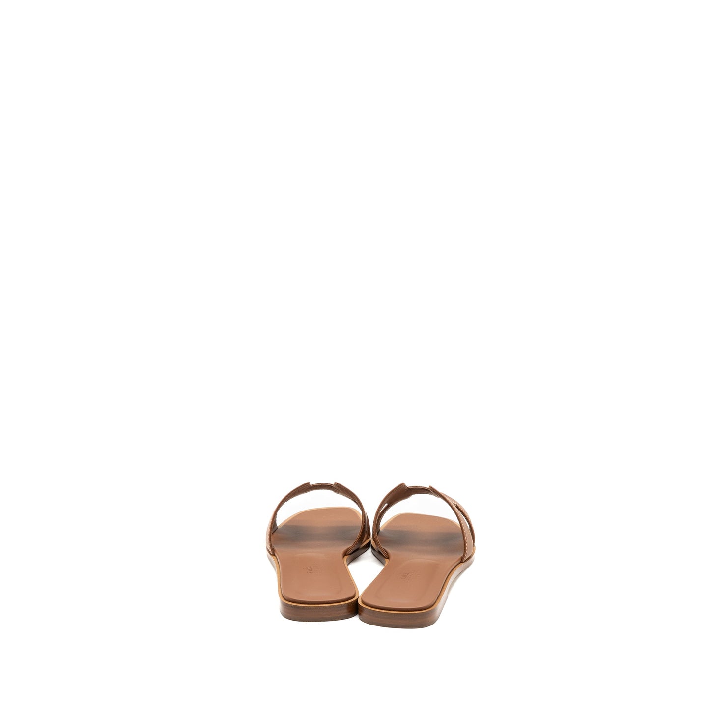 Hermes Size 38 Oran Sandals Calfskin Gold
