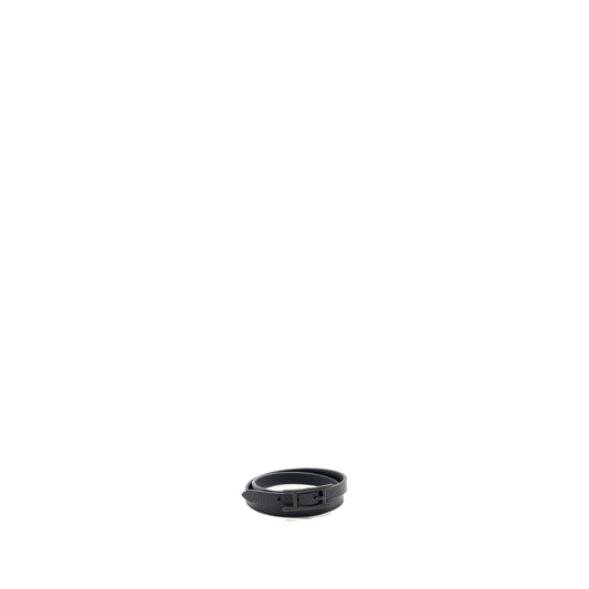 Hermes size T4 Behapi double tour bracelet so black