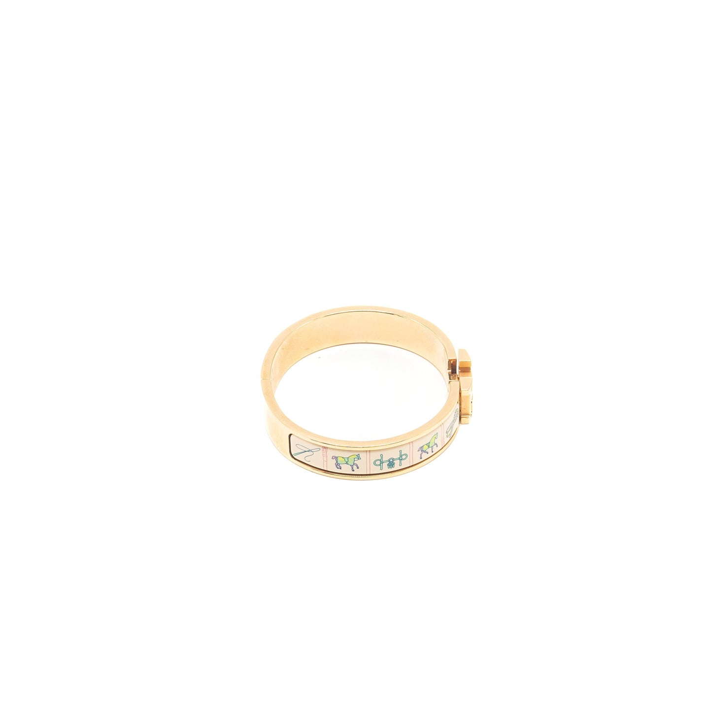 Hermes size GM clic H couvertures et Tenues de Jou bracelet Multicolour GHW