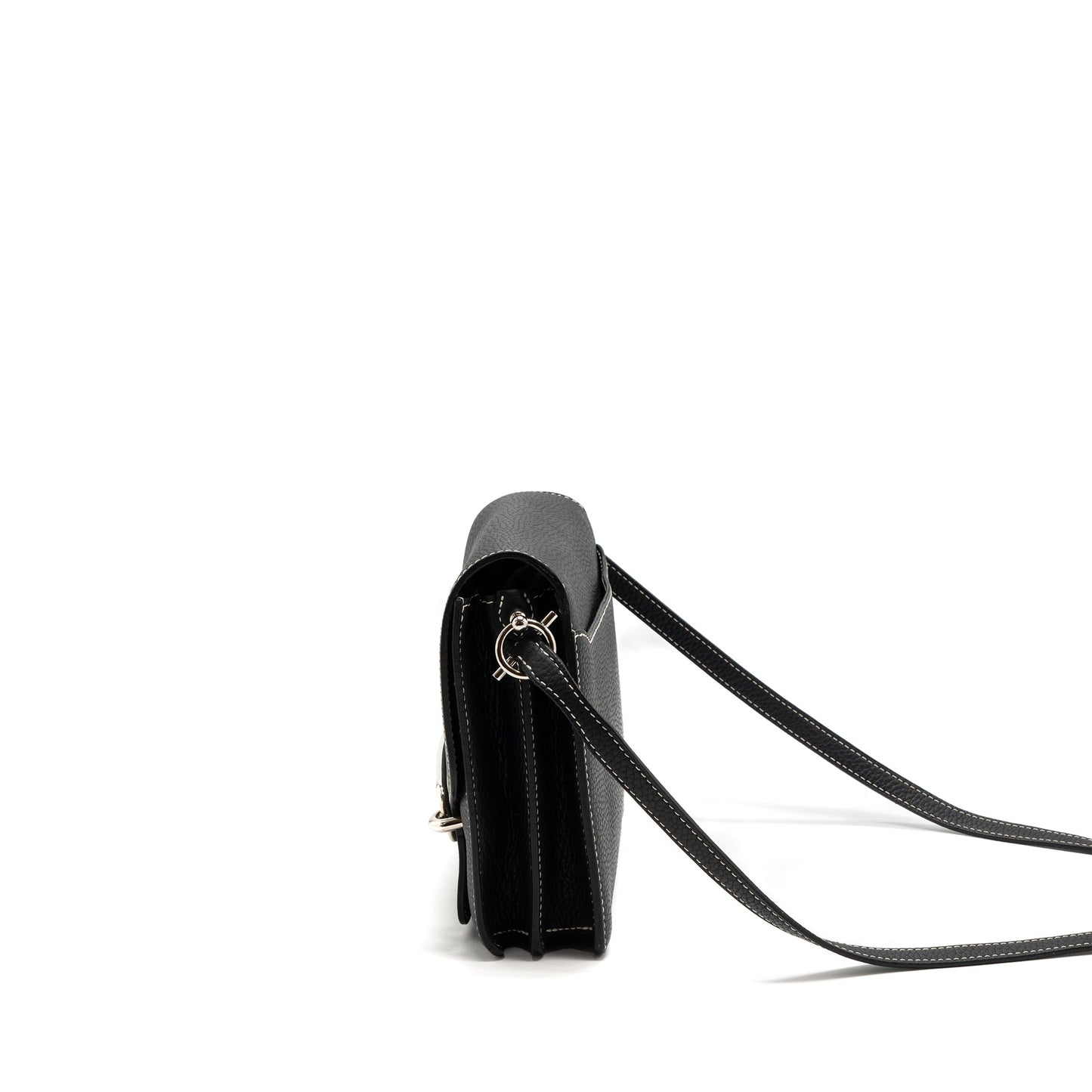 Hermes Roulis 23 Clemence Black SHW Stamp Square R