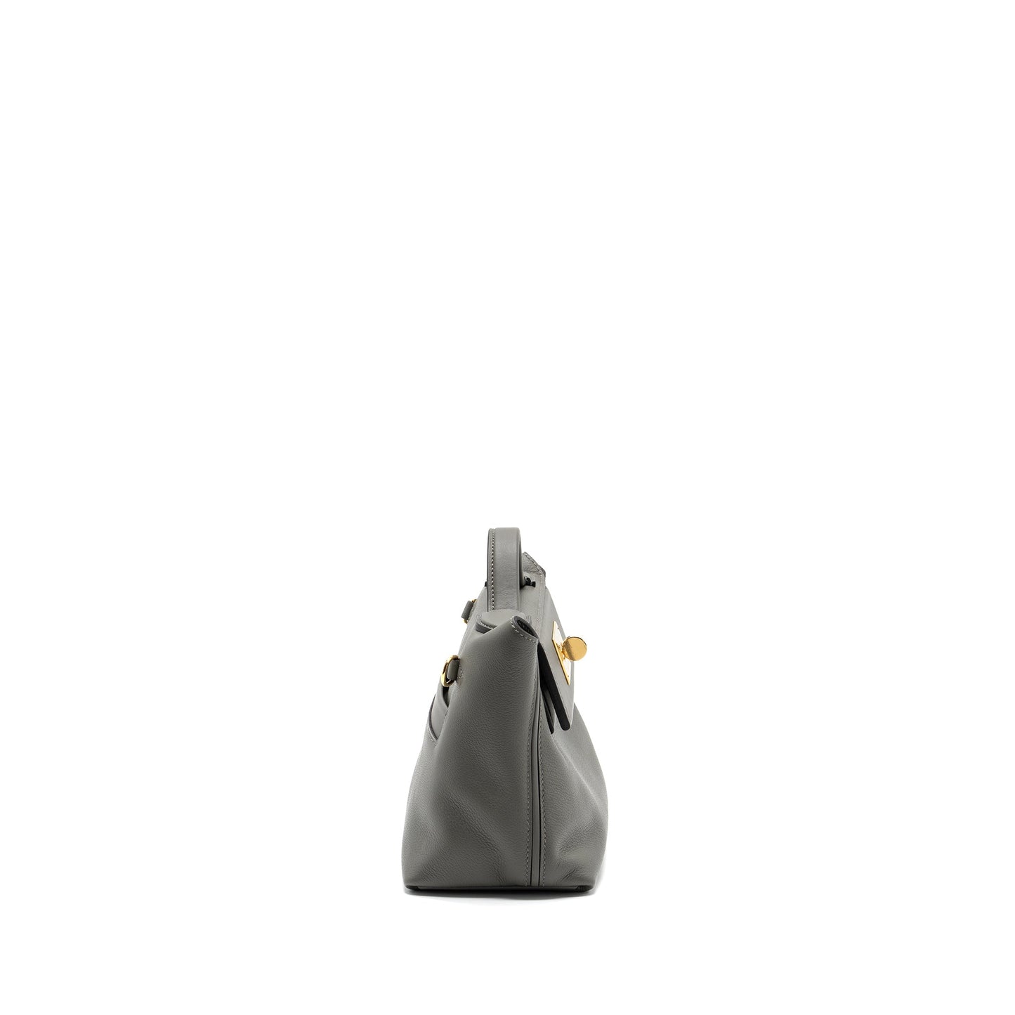 Hermes Mini 24/24 2424-21 Bag Evercolor / Swift Gris Meyer GHW Stamp U