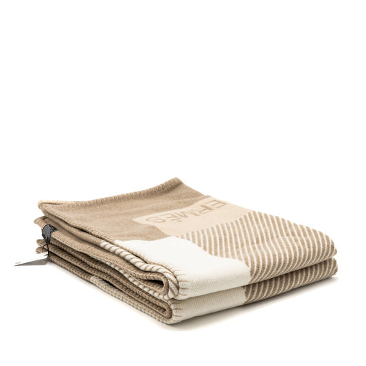 Hermes H Rivera Blanket woo/ cashmere Siegle