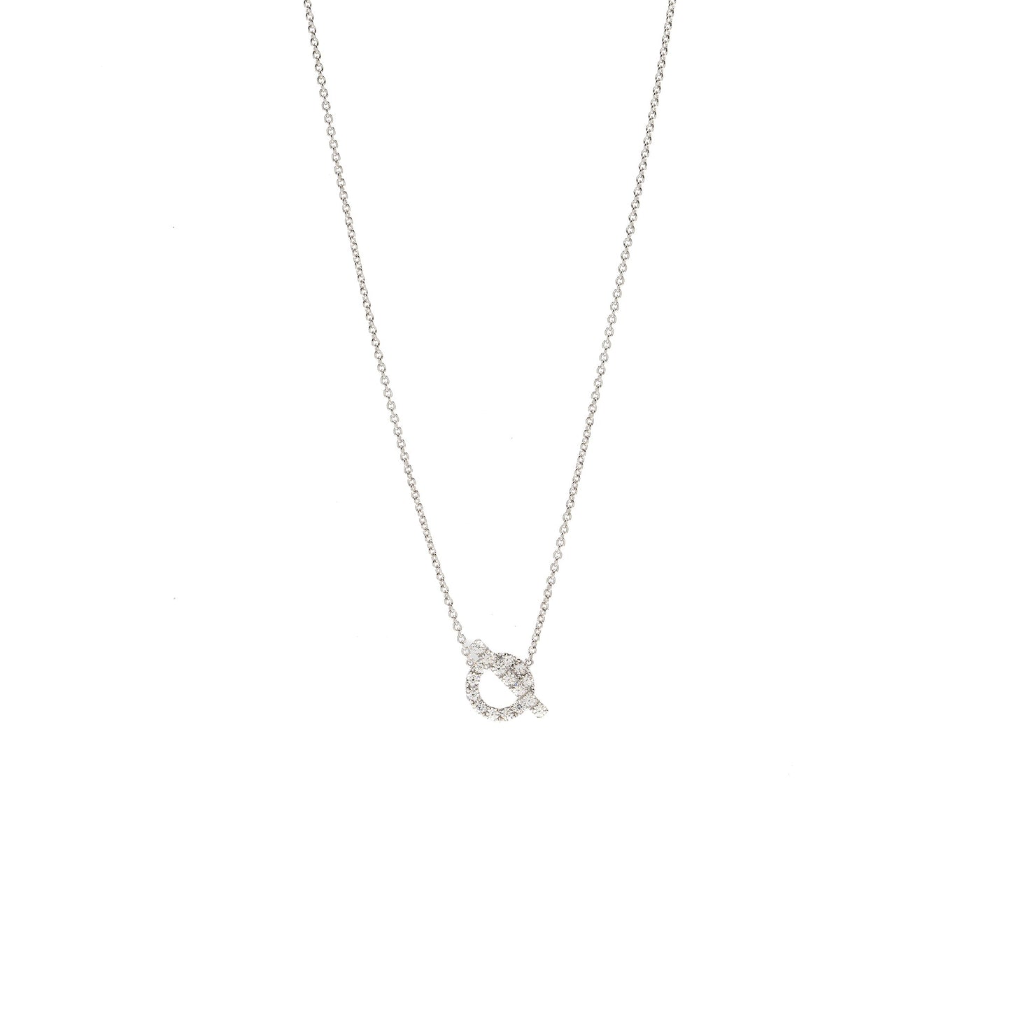 Hermes Finesse Pendant White Gold, Diamonds