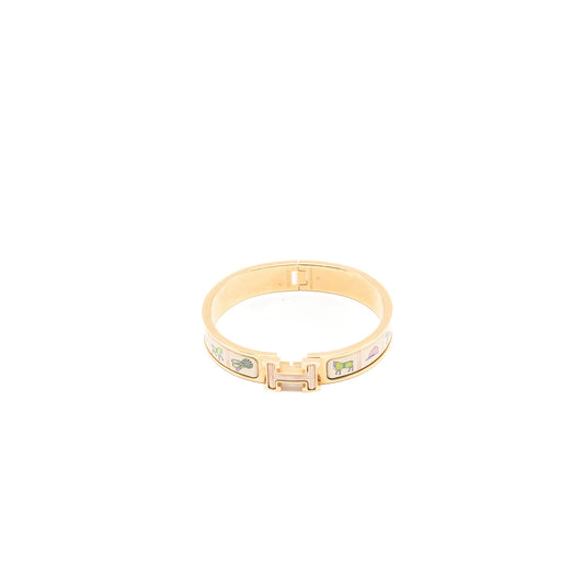 Hermes size GM clic H couvertures et Tenues de Jou bracelet Multicolour GHW