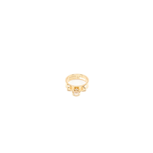 Hermes size 52 collier de chien ring, small model rose gold