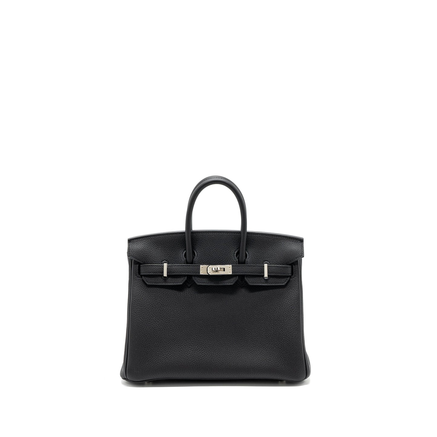 Hermes Birkin 25 Togo Black SHW Stamp B