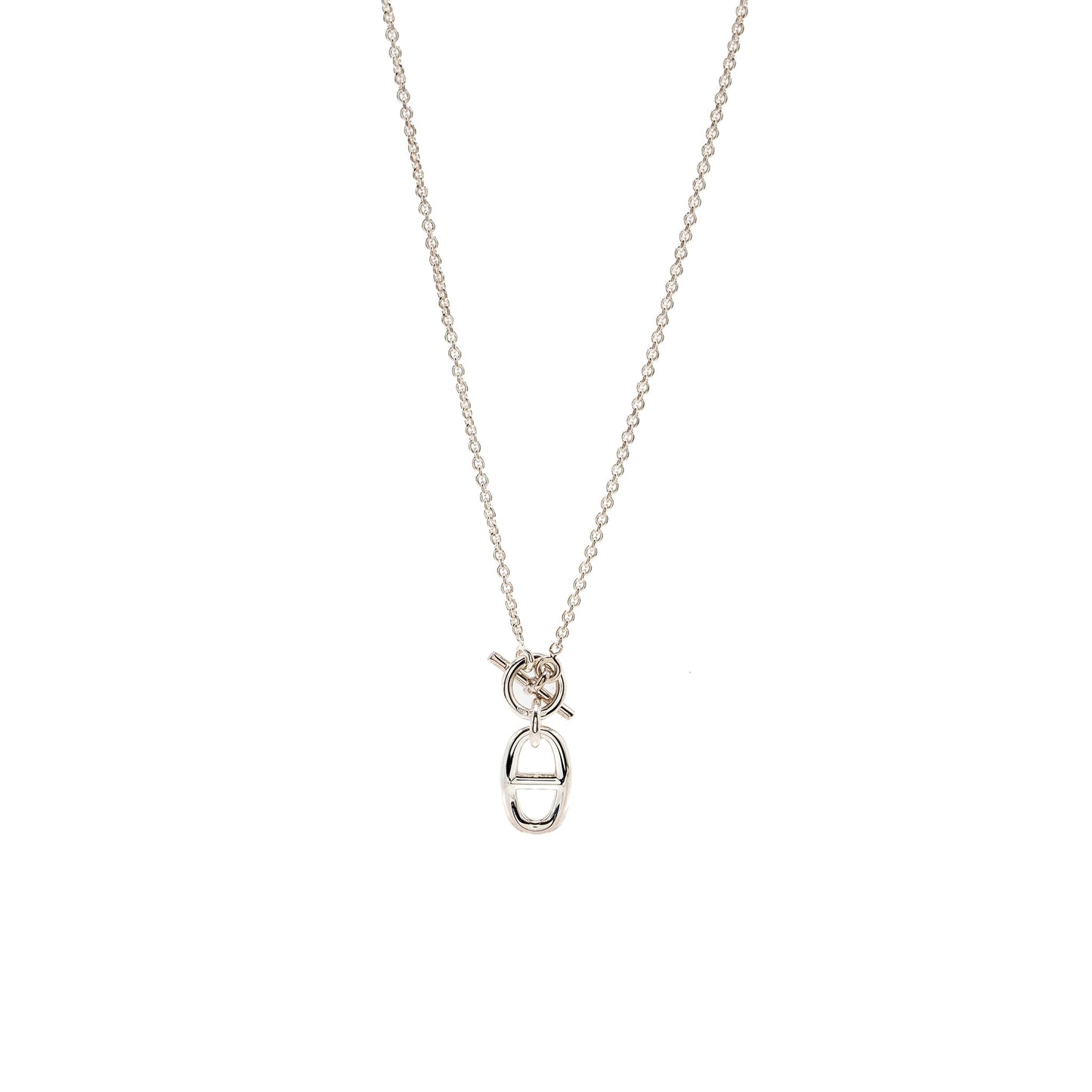 Hermes Chaine D’Ancre Pendant Sterling Silver