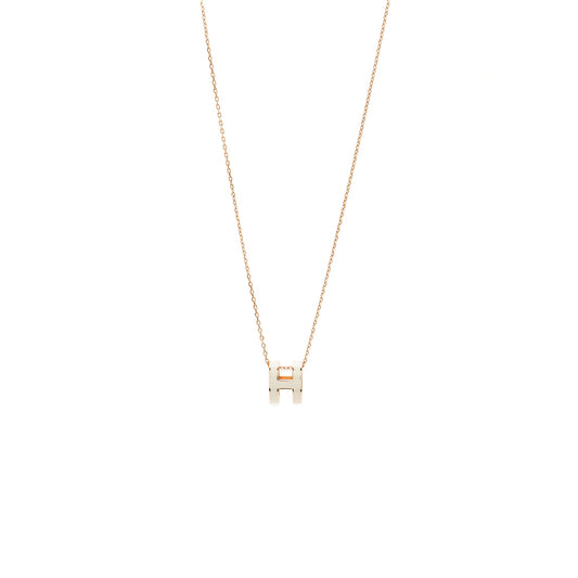 Hermes pop H pendant blanc RGHW