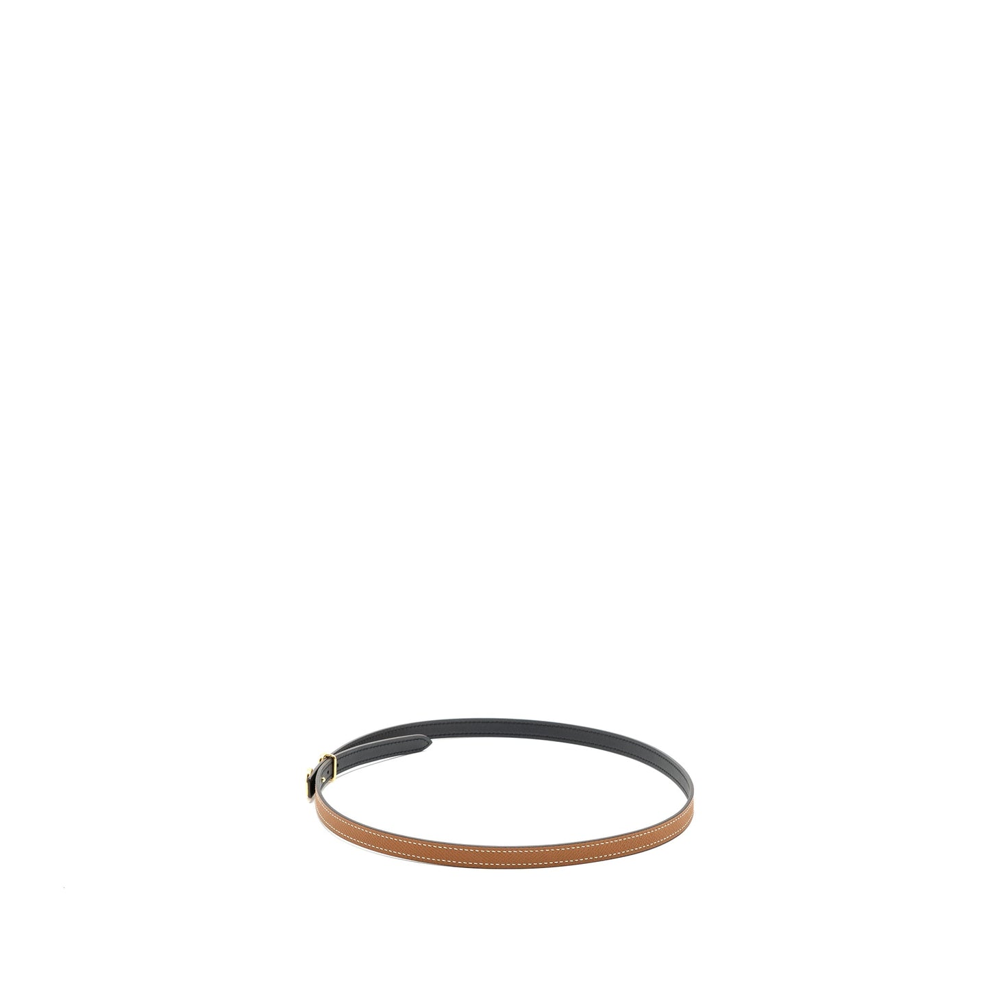 Hermes Size 75 13mm Reversible Strap Epsom/swift Gold/Black GHW Stamp U
