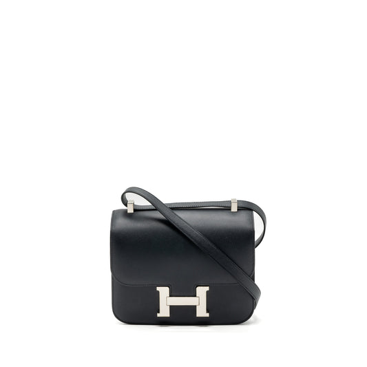 Hermes constance 24 graine monsieur 7I Blue de Minuit SHW stamp D