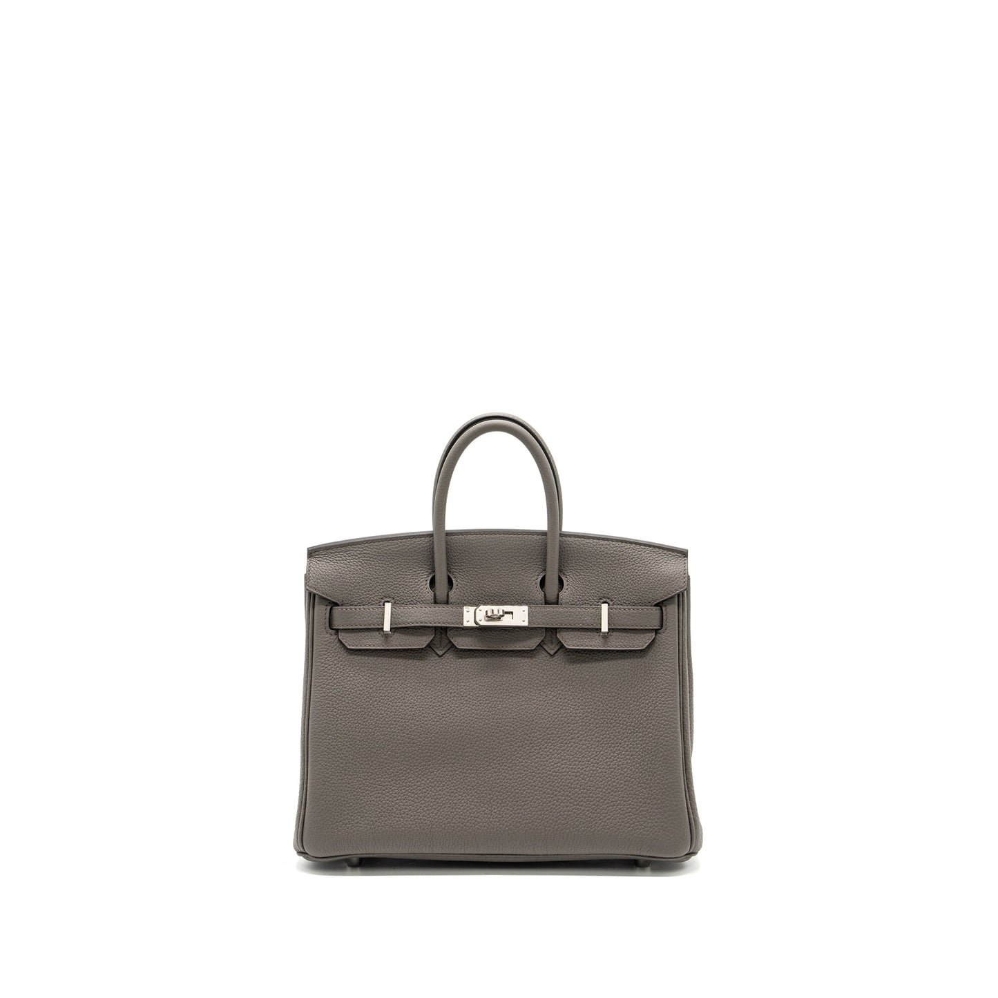Hermes Birkin 25 Togo Gris Etain shw Stamp Y