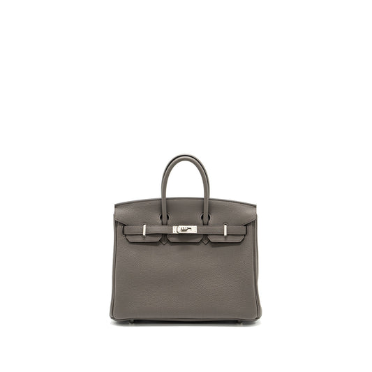 Hermes Birkin 25 Togo Gris Etain shw Stamp Y