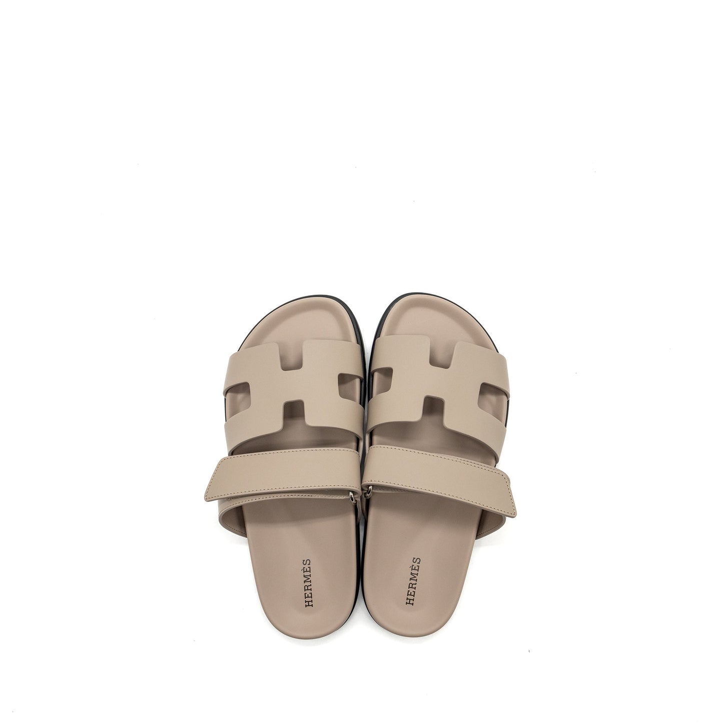 Hermes Size 37 Chypre Sandals Beige Mastic