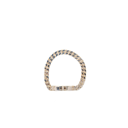 Hermes size SH kelly gourmette bracelet sterling silver with kelly clasp