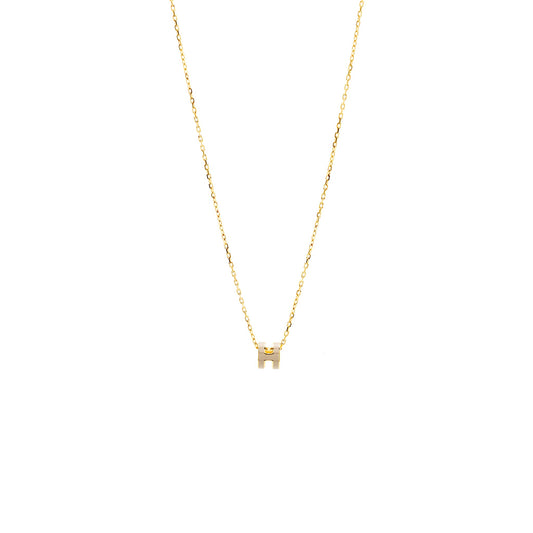 Hermes Mini Pop H pendant marron glace GHW