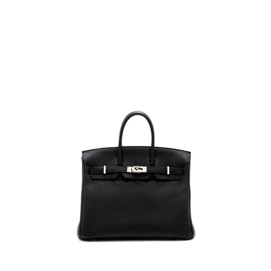 Hermes birkin 25 togo black SHW stamp X