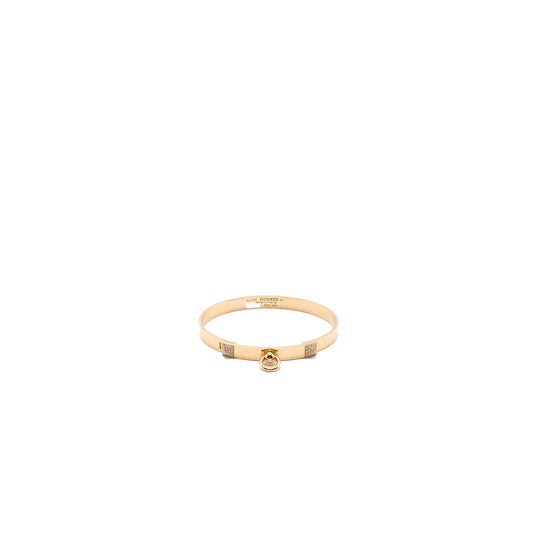 Hermes size ST collier De Chien bracelet small model rose gold diamonds