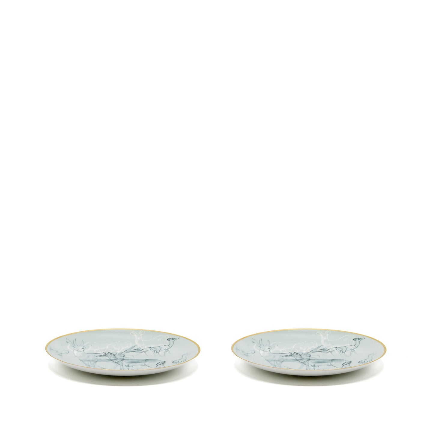 Hermes Carnets d’Equateur dessert plate (2 in a set )