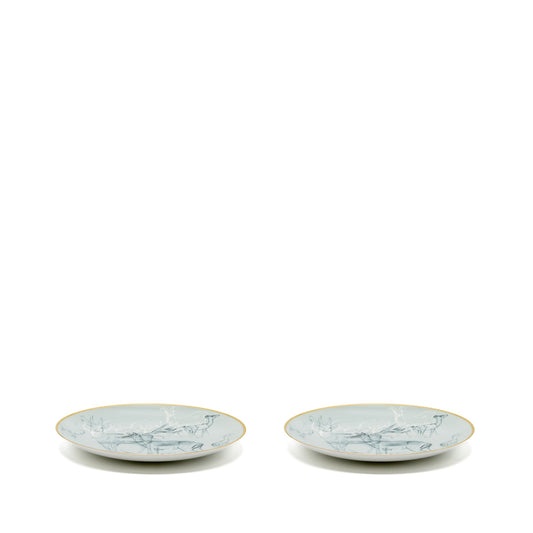Hermes Carnets d’Equateur dessert plate (2 in a set )