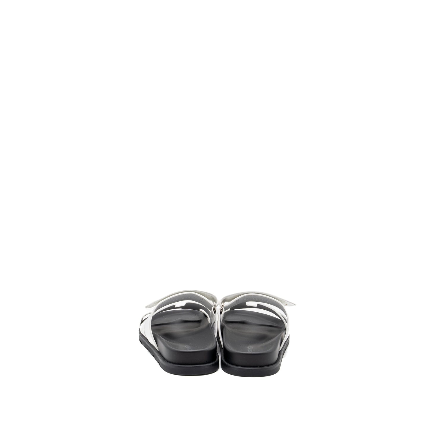 Hermes size 35 chypre sandal calfskin blanc