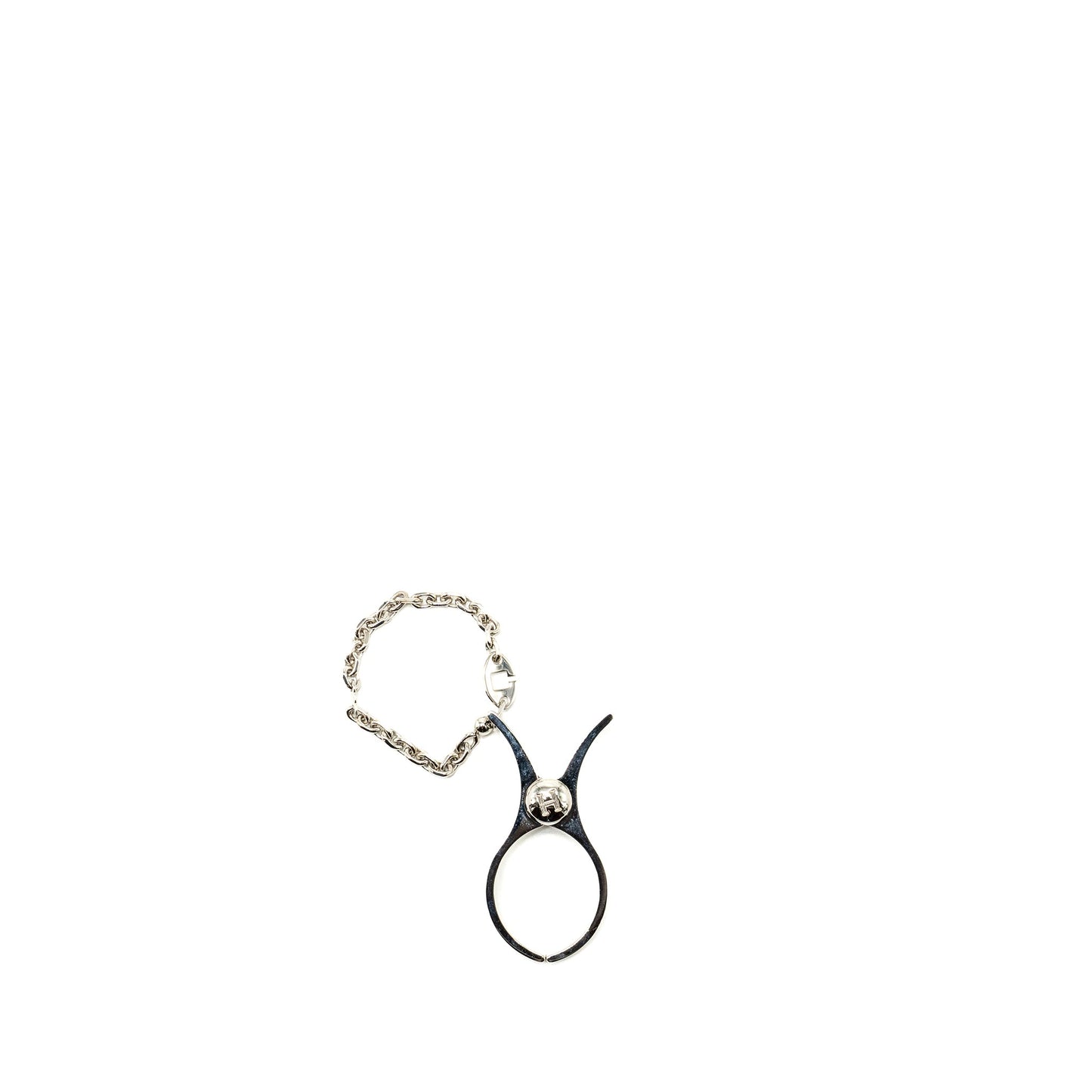 Hermes filou glove clip silver Tone