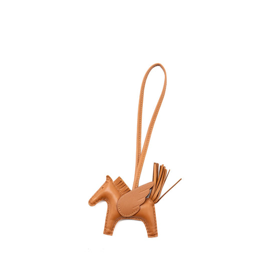 Hermes rodeo pegase pm bag charm gold stamp B