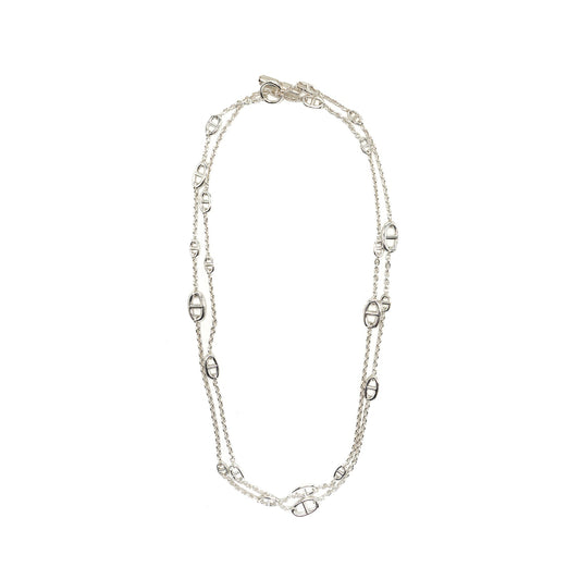 Hermes 160cm Farandole long necklace sterling silver
