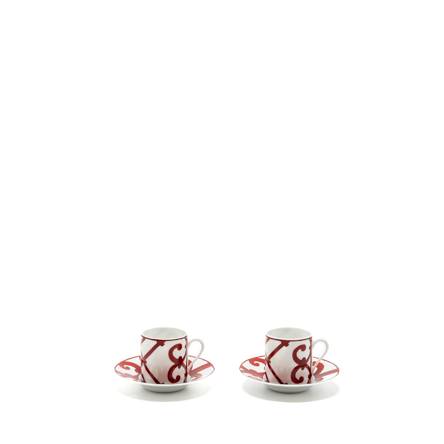 Hermes Balcon du Guadalquivir coffee cup and saucer ( 2 sets)