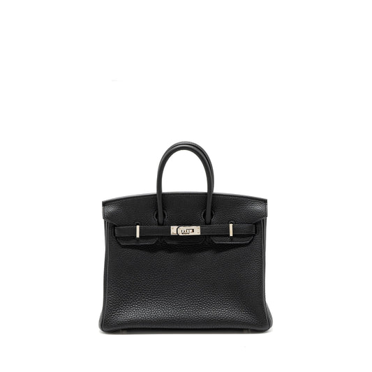 Hermes birkin 25 Togo black shw stamp D