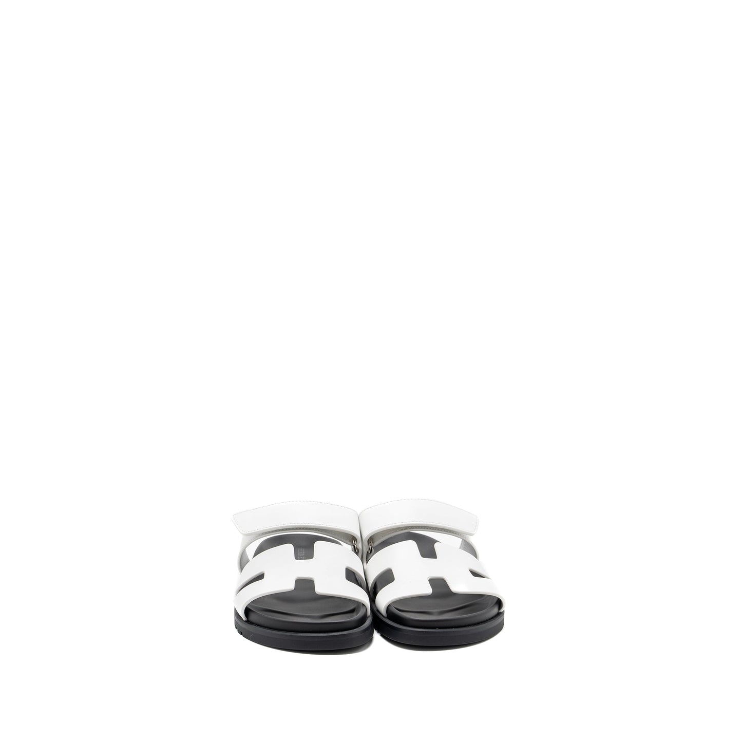 Hermes size 35 chypre sandal calfskin blanc