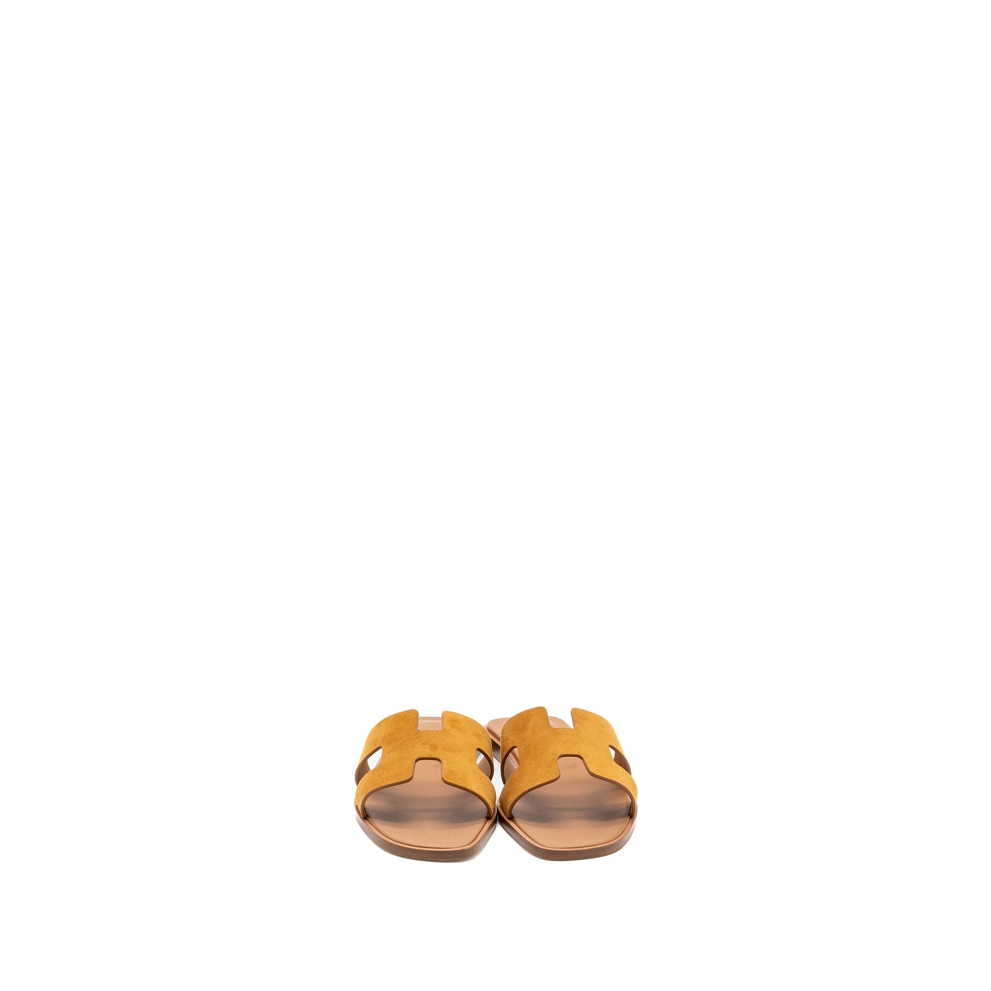 Hermes Size 36 Oran Sandals Chèvre Velours Natural