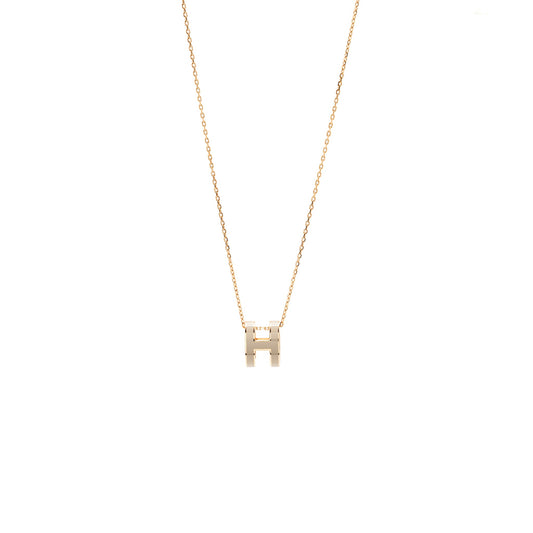 Hermes pop H pendant marron glace RGHW