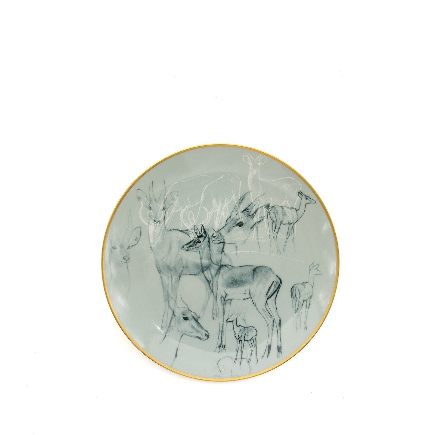 Hermes Carnets d’Equateur dessert plate (2 in a set )