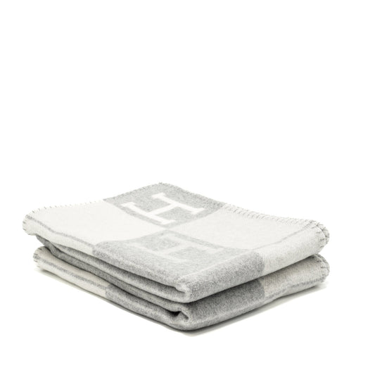 Hermes Avalon Throw blanket Gris Clair
