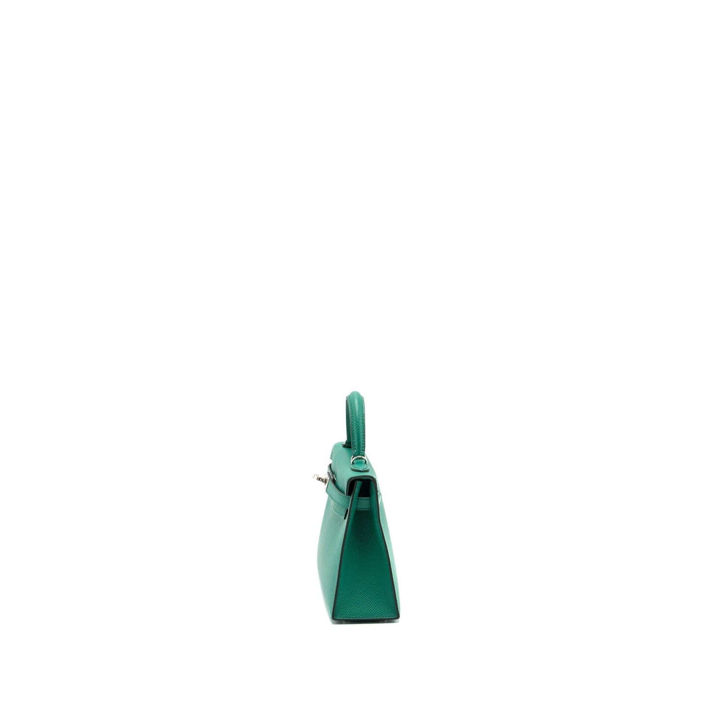 Hermes Mini Kelly Epsom Wooly Strap Vert Jade/ Blue Paradis-Saphir SHW Stamp U