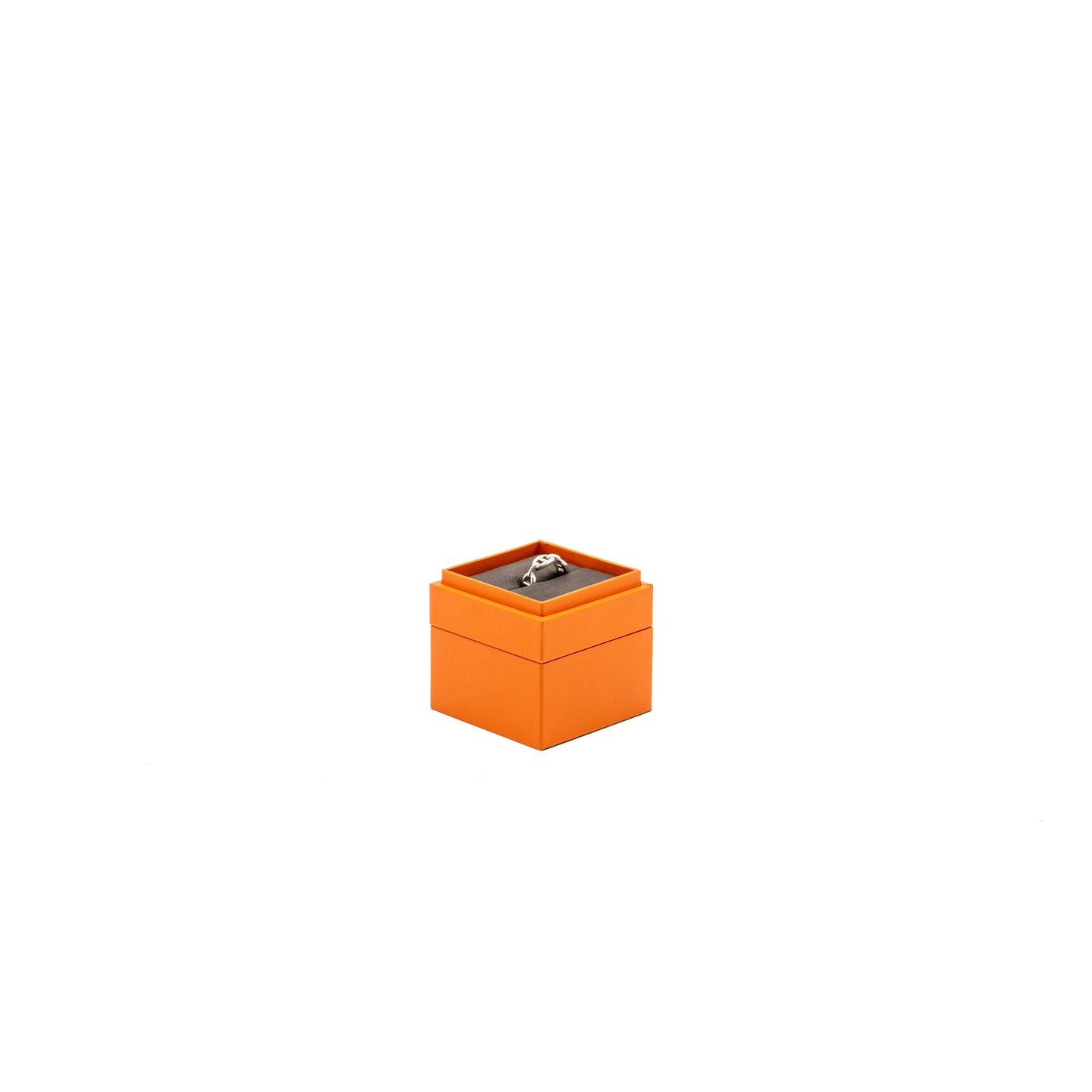 Hermes size 55 Chaine D’ancre Enchainee ring ,small model silver