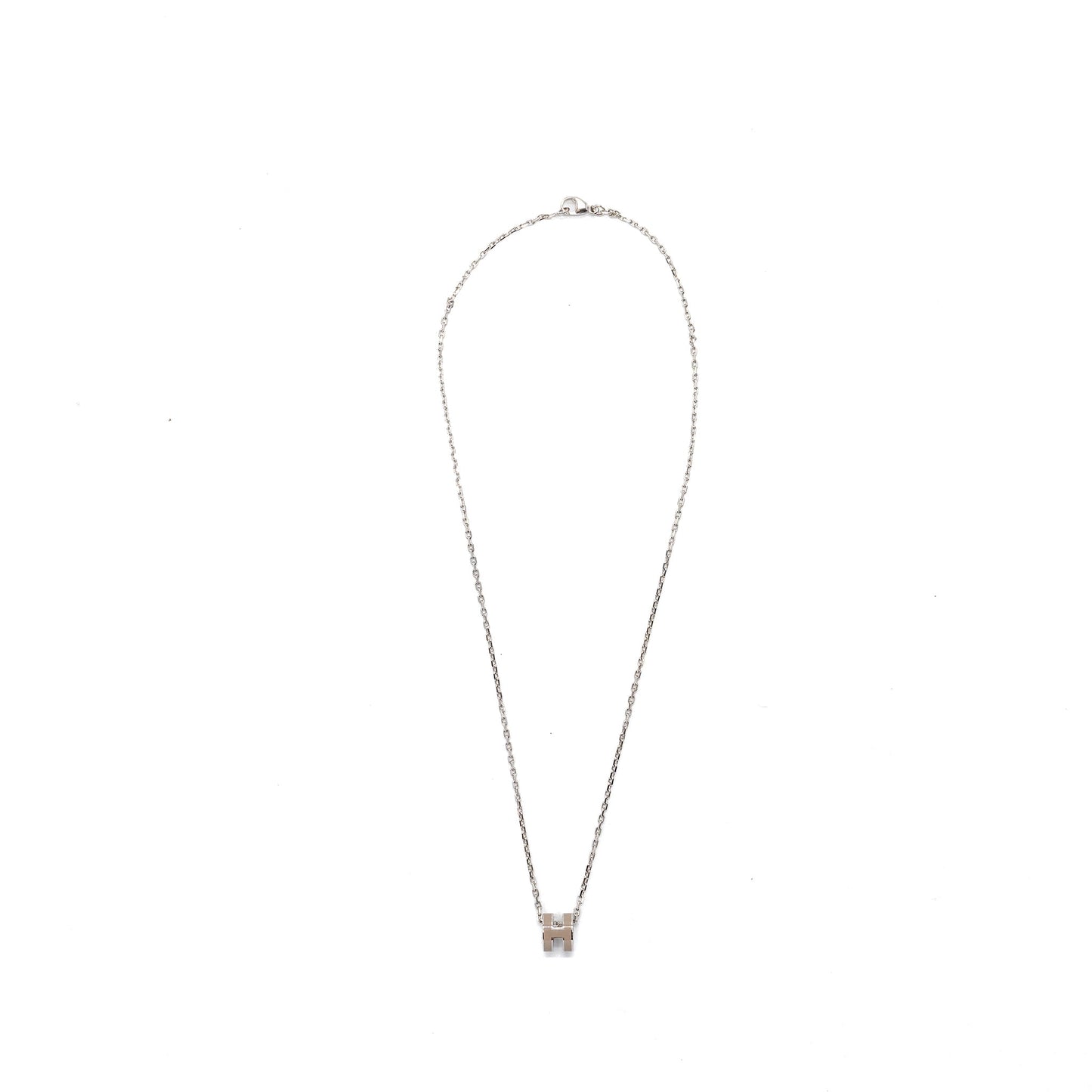 Hermes Mini Pop H Pendant Marron Glace SHW
