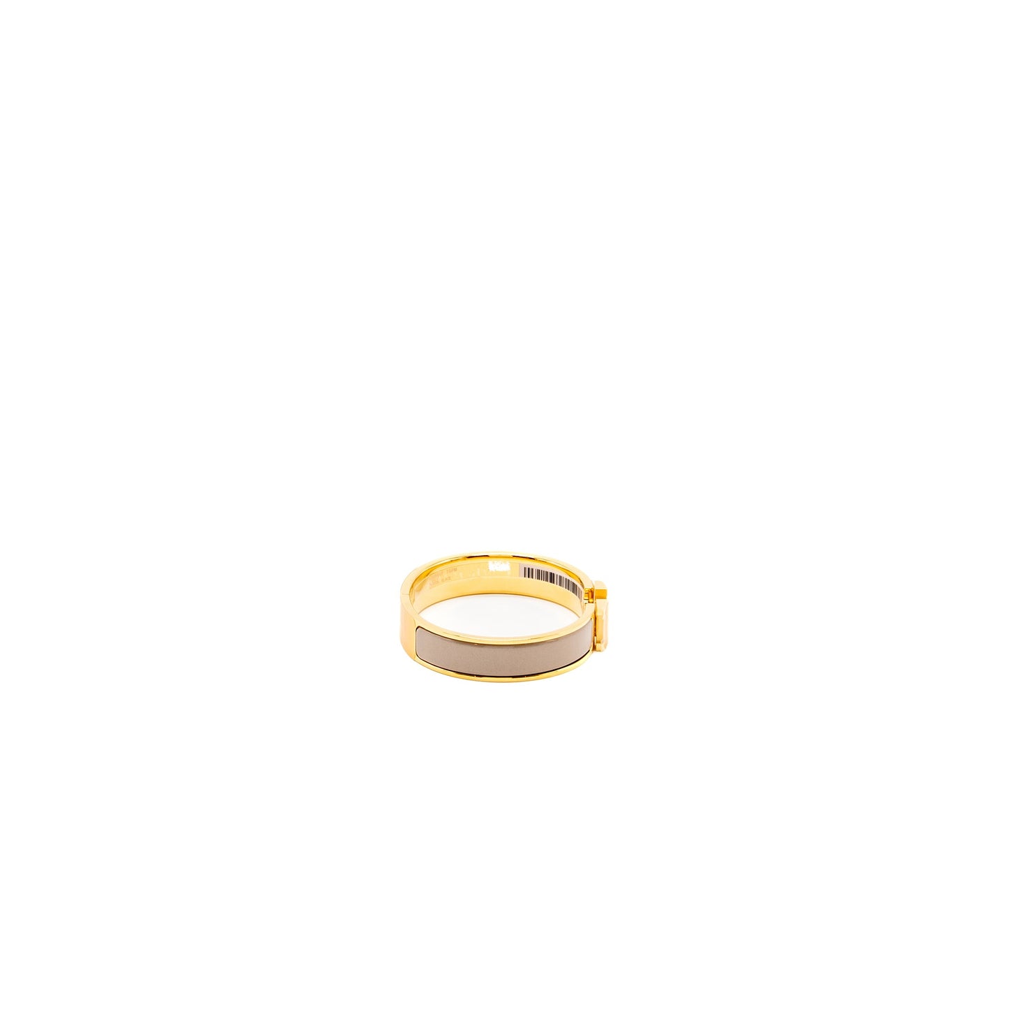 Hermes size PM clic H Bracelet Marron Glace GHW