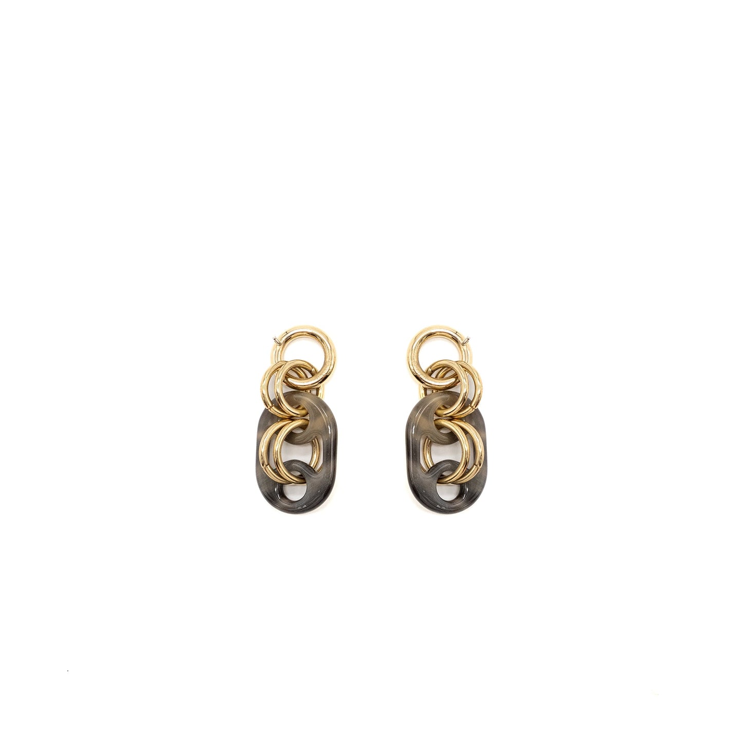 Hermes la corne et la laque earrings multicolor GHW