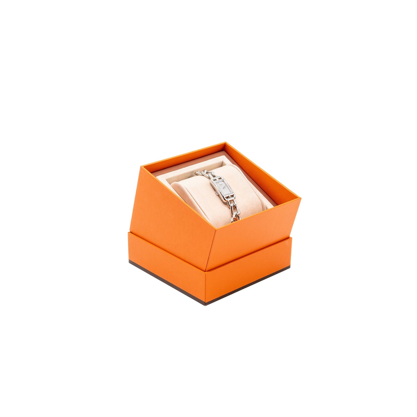 Hermes Nantucket watch 29mm steel Bracelet with diamonds