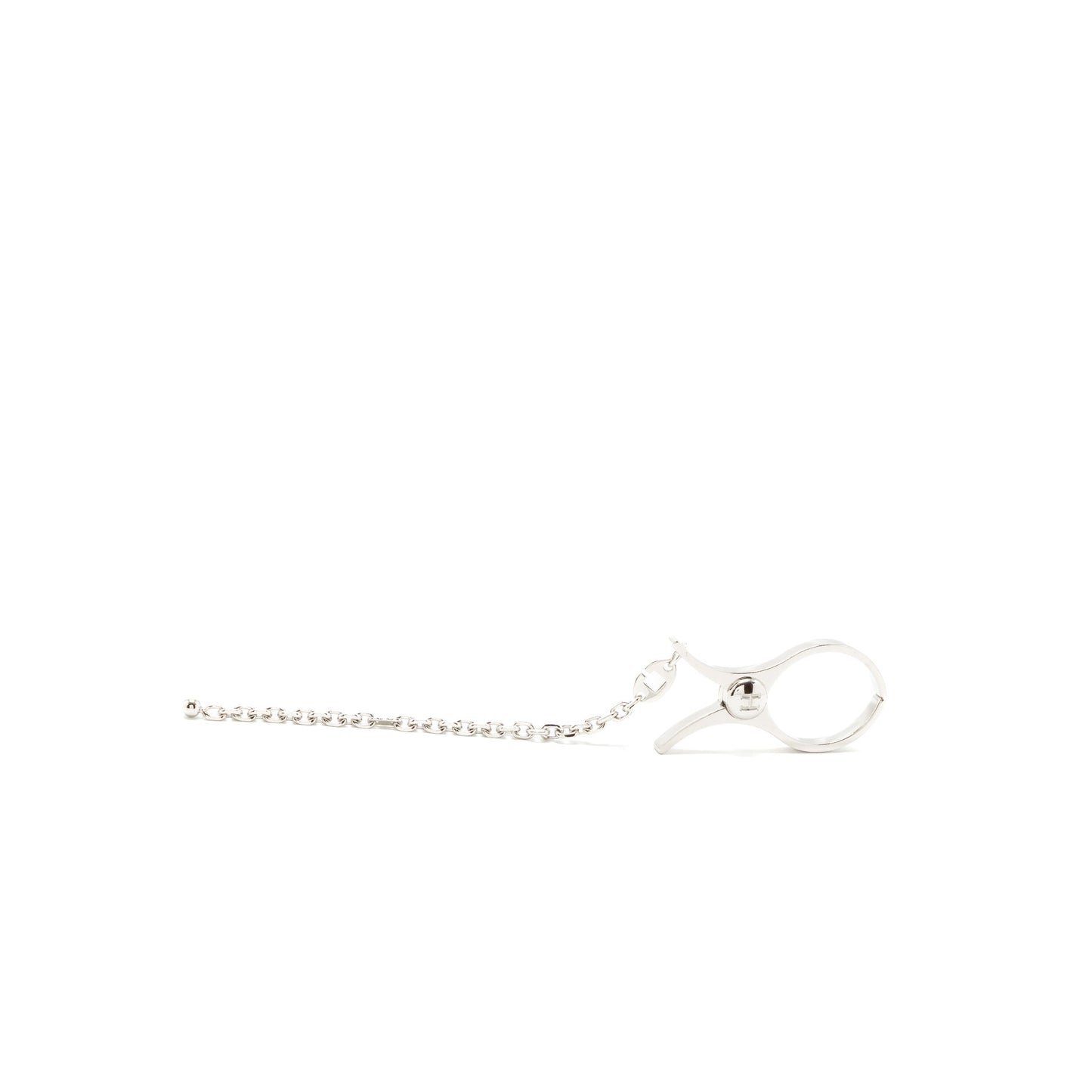 Hermes filou glove clip silver tone