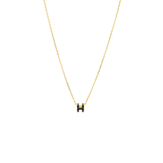 Hermes mini pop h PENDANT Black GHW