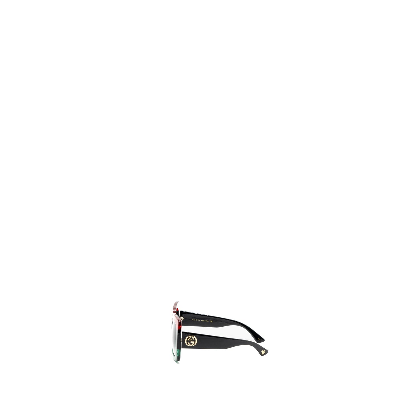 Gucci Square Sunglasses Red/Green/Black GHW