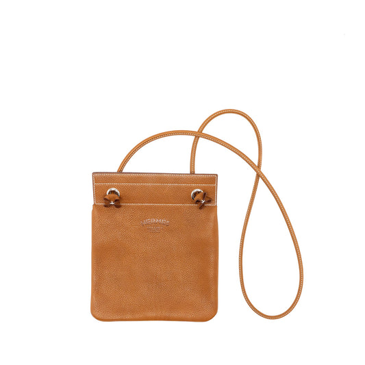 Hermes mini Aline mini barenia faubourg Fauve SHW stamp Y