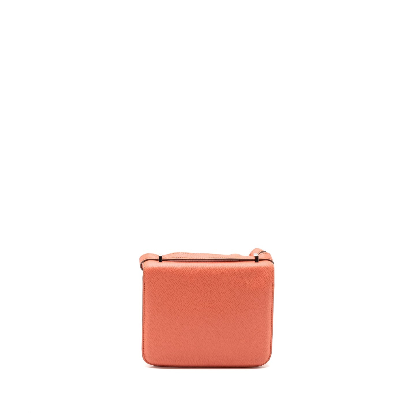 Hermes mini constance epsom Crevette Pink SHW stamp square Q