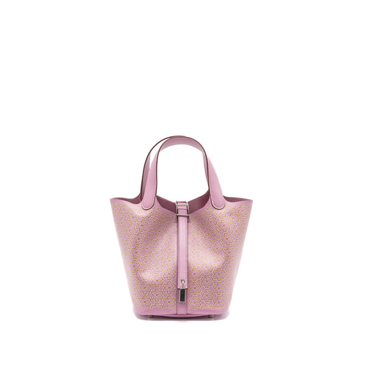 Hermes Lucky Daisy Picotin 18 Swift Mauve Sylvester SHW stamp U