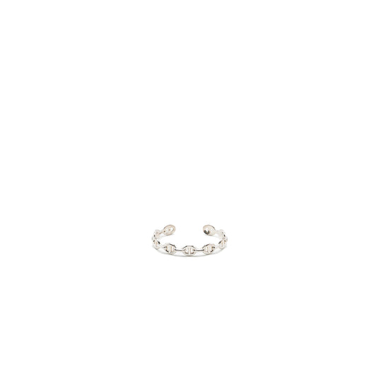 Hermes Size LG Chaine D’ancre Enchainee Bracelet, Medium Model Sterling Silver
