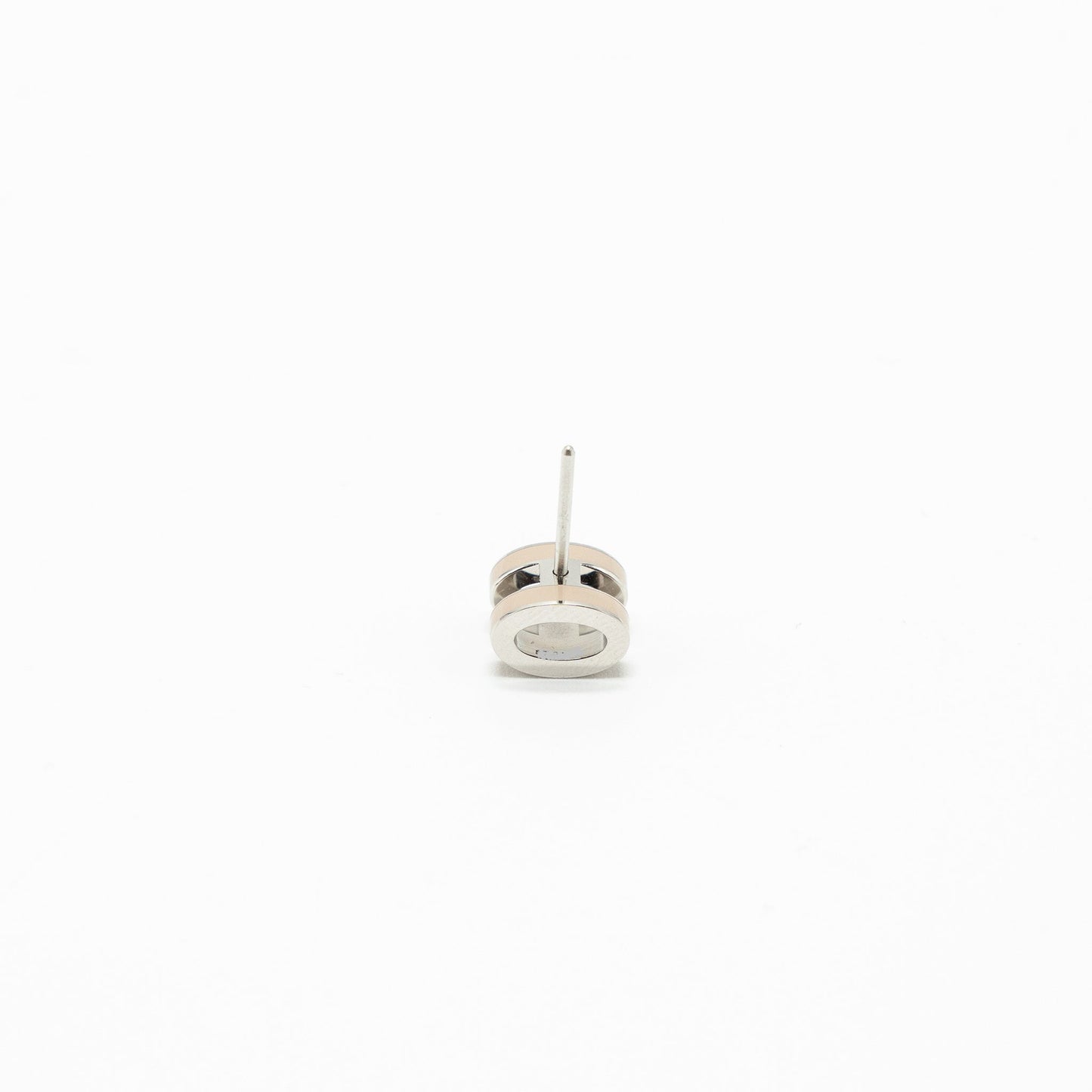 Hermes mini pop H earrings marron glacé SHW